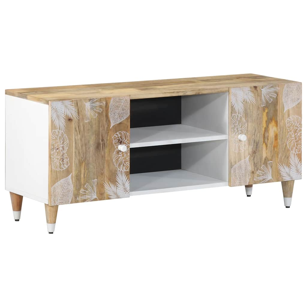 vidaXL TV Cabinet 105x33.5x46 cm Solid Wood Mango