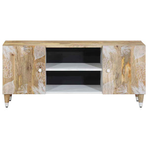 vidaXL TV Cabinet 105x33.5x46 cm Solid Wood Mango