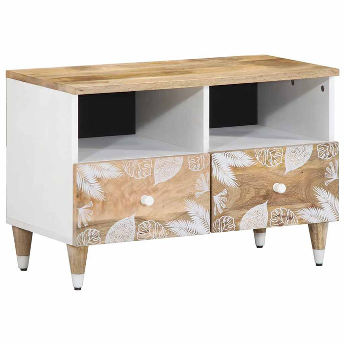 vidaXL TV Cabinet 70x33.5x46 cm Solid Wood Mango