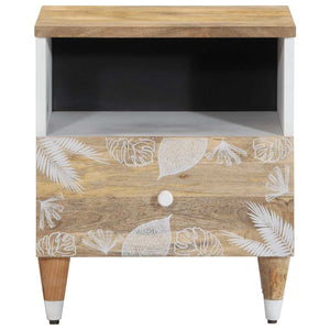 vidaXL Bedside Cabinet 40x33x46 cm Solid Wood Mango