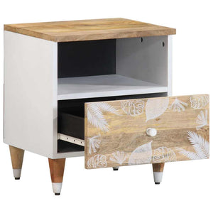 vidaXL Bedside Cabinet 40x33x46 cm Solid Wood Mango