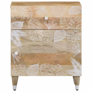 vidaXL Bedside Cabinet 50x33x60 cm Solid Wood Mango