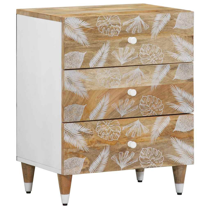 vidaXL Bedside Cabinet 50x33x60 cm Solid Wood Mango