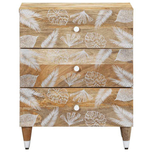 vidaXL Bedside Cabinet 50x33x60 cm Solid Wood Mango