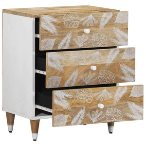 vidaXL Bedside Cabinet 50x33x60 cm Solid Wood Mango