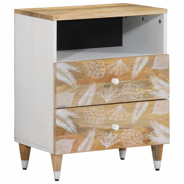 vidaXL Bedside Cabinet 50x33x60 cm Solid Wood Mango