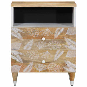 vidaXL Bedside Cabinet 50x33x60 cm Solid Wood Mango