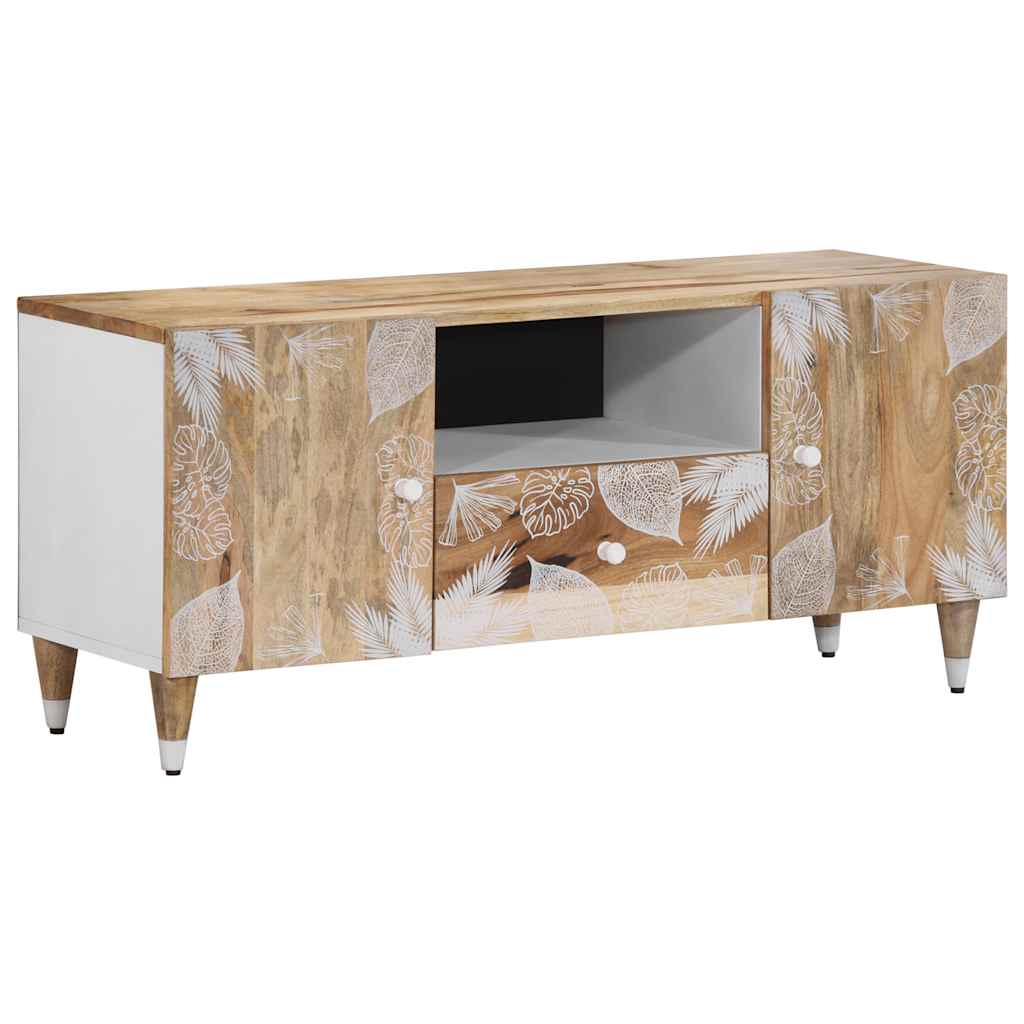 vidaXL TV Cabinet 105x33.5x46 cm Solid Wood Mango