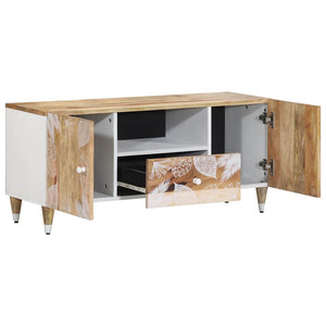 vidaXL TV Cabinet 105x33.5x46 cm Solid Wood Mango