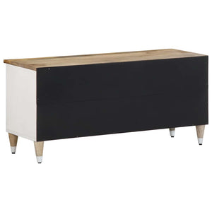 vidaXL TV Cabinet 100x33.5x46 cm Solid Wood Mango