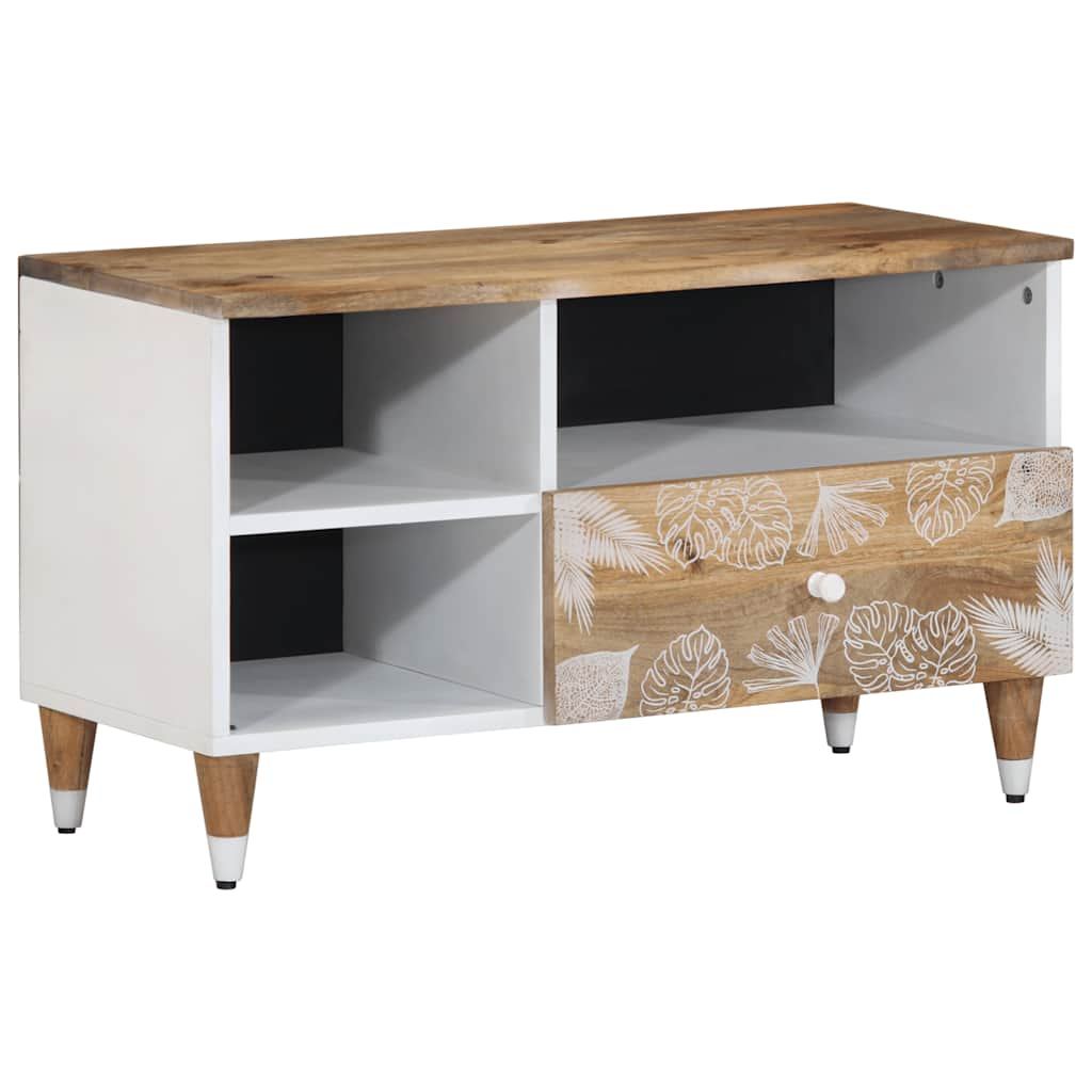 vidaXL TV Cabinet 80x33.5x46 cm Solid Wood Mango