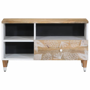 vidaXL TV Cabinet 80x33.5x46 cm Solid Wood Mango