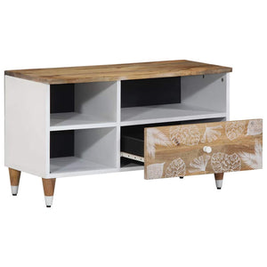 vidaXL TV Cabinet 80x33.5x46 cm Solid Wood Mango