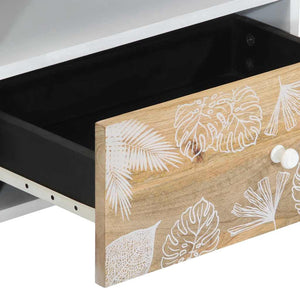 vidaXL TV Cabinet 80x33.5x46 cm Solid Wood Mango