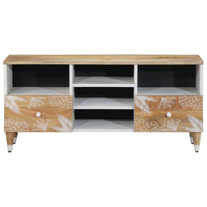 vidaXL TV Cabinet 100x33.5x46 cm Solid Wood Mango