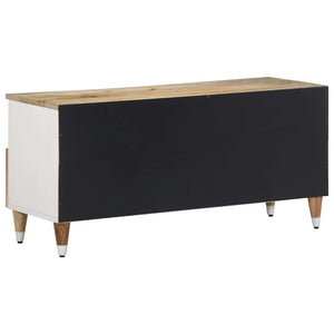 vidaXL TV Cabinet 100x33.5x46 cm Solid Wood Mango