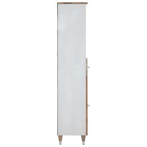 vidaXL Bathroom Cabinet 38x33.5x160 cm Solid Wood Mango