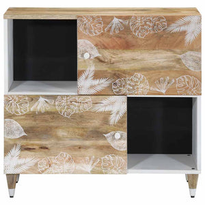 vidaXL Sideboard 80x33.5x75 cm Solid Wood Mango