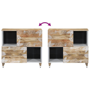 vidaXL Sideboard 80x33.5x75 cm Solid Wood Mango