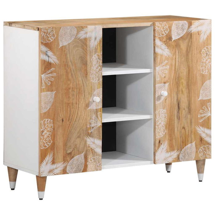 vidaXL Sideboard 90x33.5x75 cm Solid Wood Mango