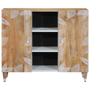 vidaXL Sideboard 90x33.5x75 cm Solid Wood Mango