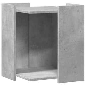 vidaXL Cat Litter Box Enclosure Concrete Grey 42x42x51 cm Engineered Wood