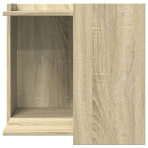 vidaXL Cat Litter Box Enclosure Sonoma Oak 53x53x51 cm Engineered Wood