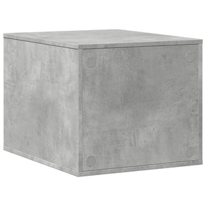 vidaXL Cat Litter Box Enclosure Concrete Grey 47x59x42 cm Engineered Wood