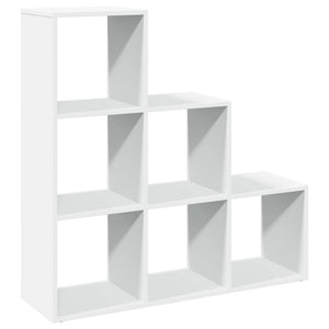 vidaXL Room Divider Bookcase 3-Tier White 99x29x99 cm Engineered Wood