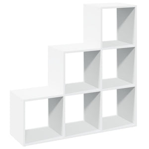 vidaXL Room Divider Bookcase 3-Tier White 99x29x99 cm Engineered Wood