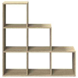 vidaXL Room Divider Bookcase 3-Tier Sonoma Oak 99x29x99 cm Engineered Wood