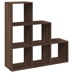 vidaXL Room Divider Bookcase 3-Tier Brown Oak 99x29x99 cm Engineered Wood