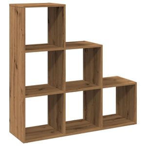 vidaXL Room Divider Bookcase 3-Tier Artisan Oak 99x29x99 cm Engineered Wood