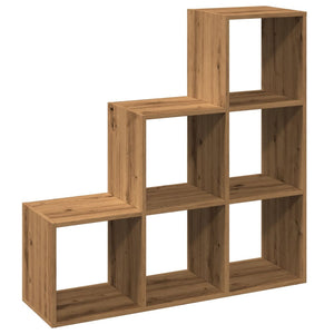 vidaXL Room Divider Bookcase 3-Tier Artisan Oak 99x29x99 cm Engineered Wood