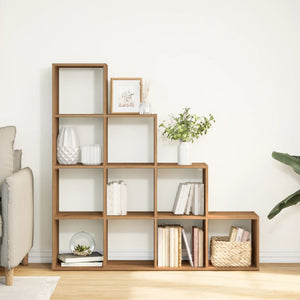 vidaXL Room Divider Bookcase 4-Tier Artisan Oak 131.5x29x131.5 cm Engineered Wood