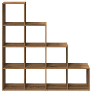 vidaXL Room Divider Bookcase 4-Tier Artisan Oak 131.5x29x131.5 cm Engineered Wood