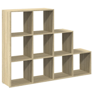 vidaXL Room Divider Bookcase 3-Tier Sonoma Oak 137.5x29x103.5 cm Engineered Wood