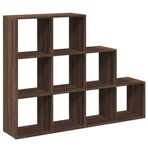 vidaXL Room Divider Bookcase 3-Tier Brown Oak 137.5x29x103.5 cm Engineered Wood