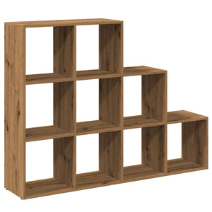 vidaXL Room Divider Bookcase 3-Tier Artisan Oak 137.5x29x103.5 cm Engineered Wood