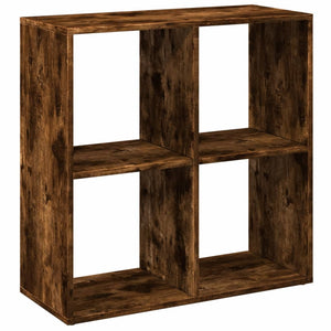 vidaXL Room Divider Bookcase Smoked Oak 69.5x29x69.5 cm Engineered Wood