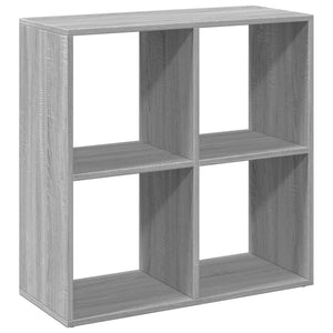 vidaXL Room Divider Bookcase Grey Sonoma 69.5x29x69.5 cm Engineered Wood