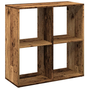 vidaXL Room Divider Bookcase Old Wood 69.5x29x69.5 cm Engineered Wood