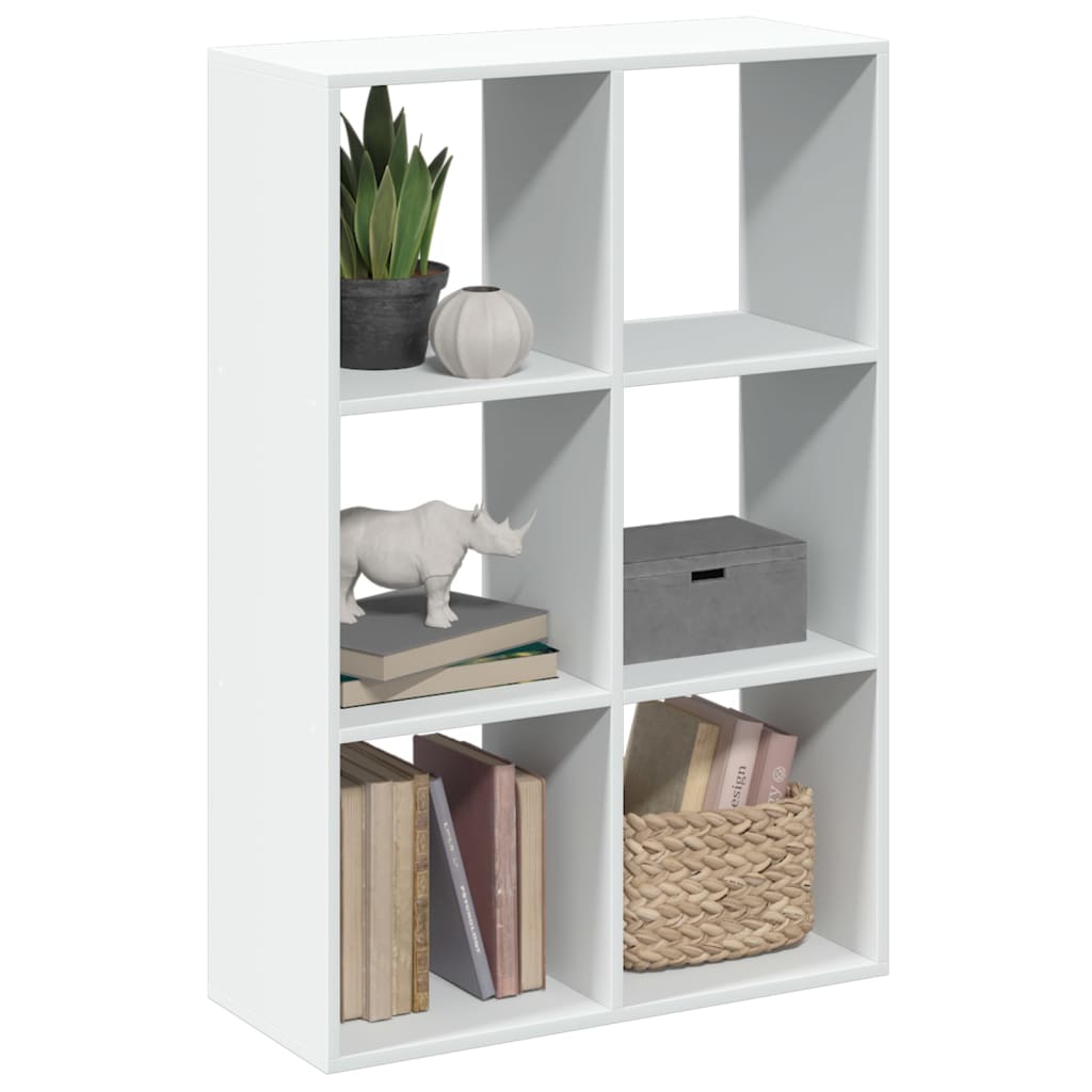 vidaXL Room Divider Bookcase White 69.5x29x103.5 cm Engineered Wood