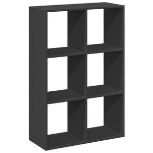 vidaXL Room Divider Bookcase Black 69.5x29x103.5 cm Engineered Wood