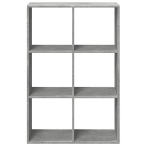 vidaXL Room Divider Bookcase Concrete Grey 69.5x29x103.5 cm Engineered Wood