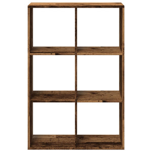 vidaXL Room Divider Bookcase Old Wood 69.5x29x103.5 cm Engineered Wood