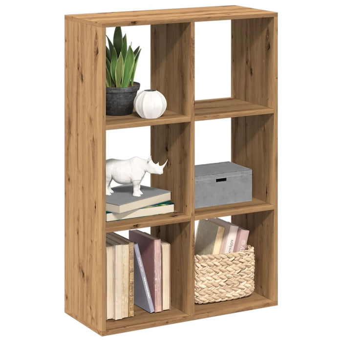 vidaXL Room Divider Bookcase Artisan Oak 69.5x29x103.5 cm Engineered Wood