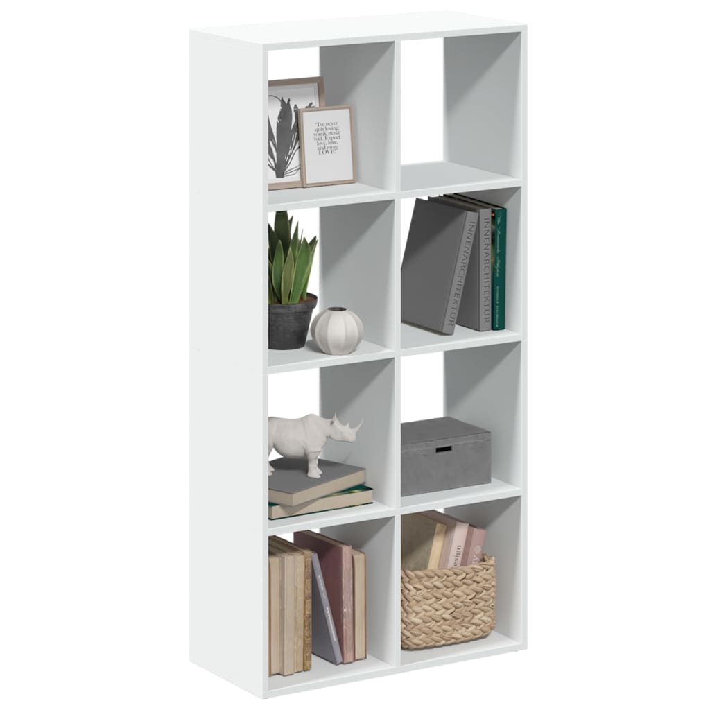 vidaXL Room Divider Bookcase White 69.5x29x137.5 cm Engineered Wood