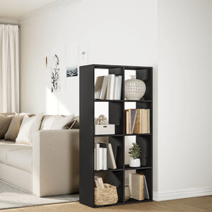 vidaXL Room Divider Bookcase Black 69.5x29x137.5 cm Engineered Wood