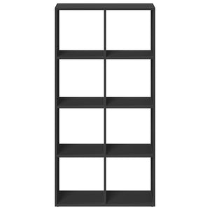 vidaXL Room Divider Bookcase Black 69.5x29x137.5 cm Engineered Wood